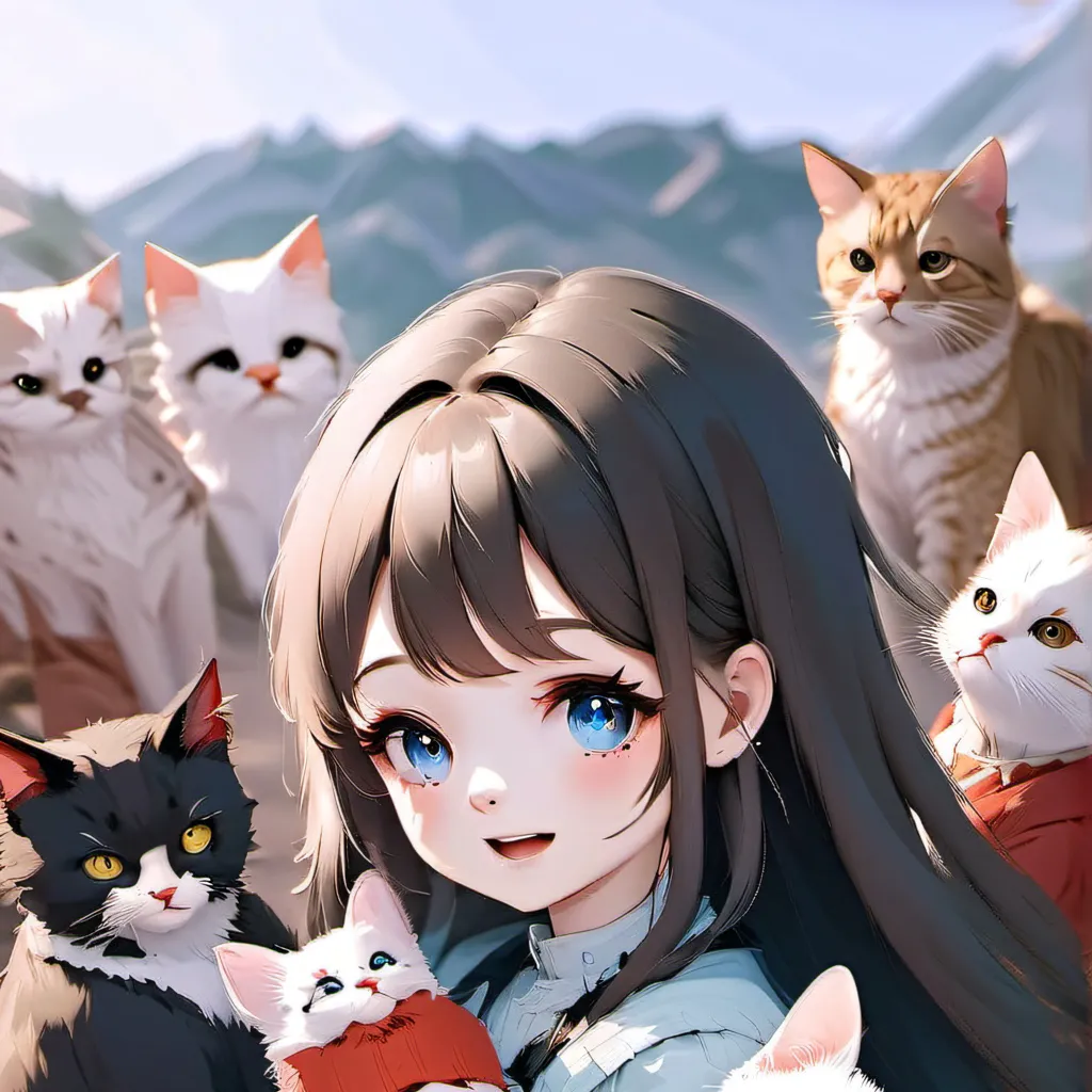 chat with ai character: 100 Katzen 