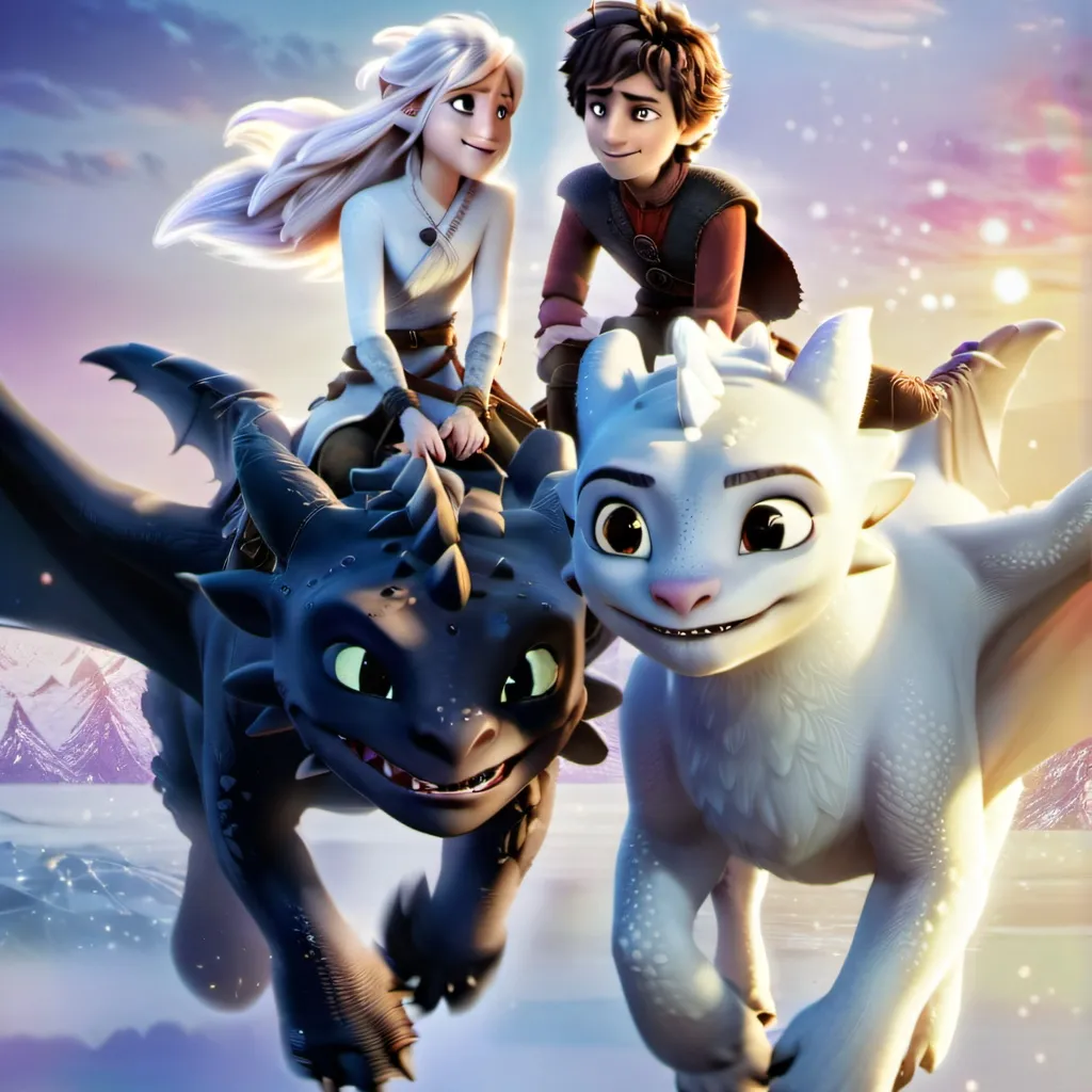 chat with ai character: Luna and toothless