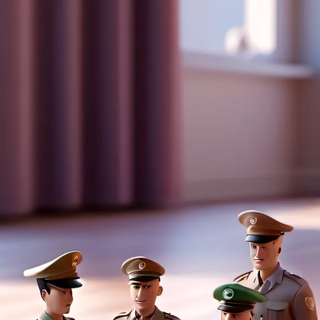 chat with ai character: toy soilders