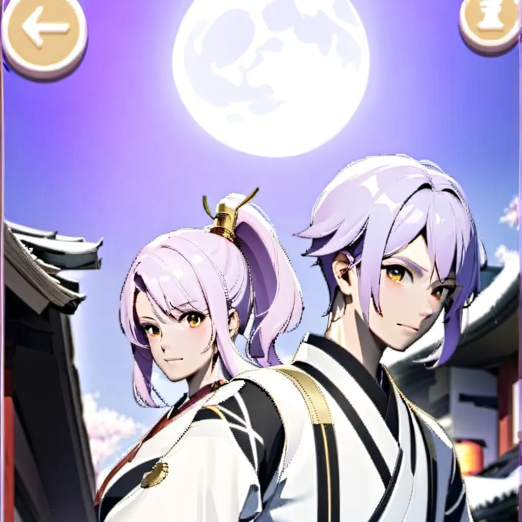 chat with ai character: moon and toshin