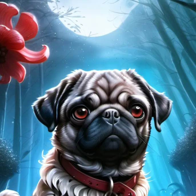 chat with ai character: Fluffy puggy
