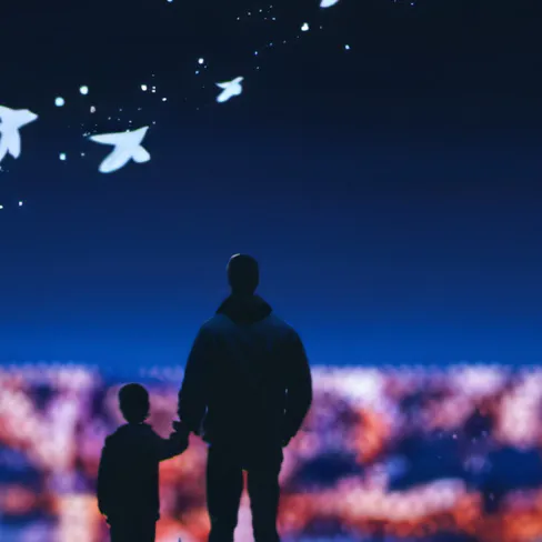 chat with ai character: U get apopted 