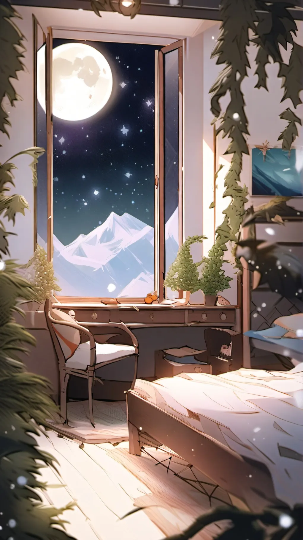 ai character: DS Sleepover! background