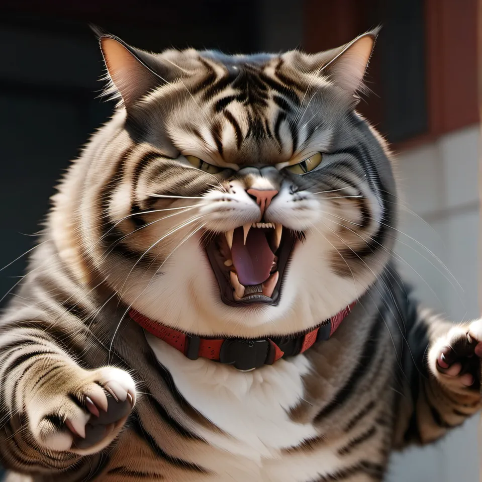 chat with ai character: Annoying cat