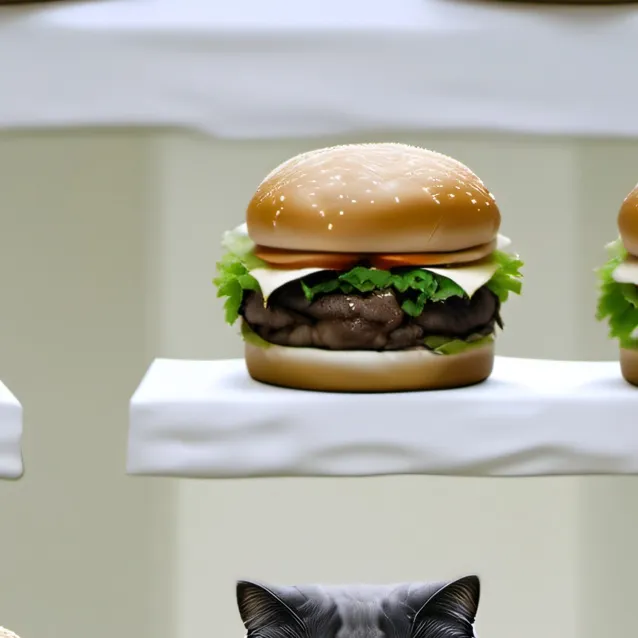 chat with ai character: Burger king cat