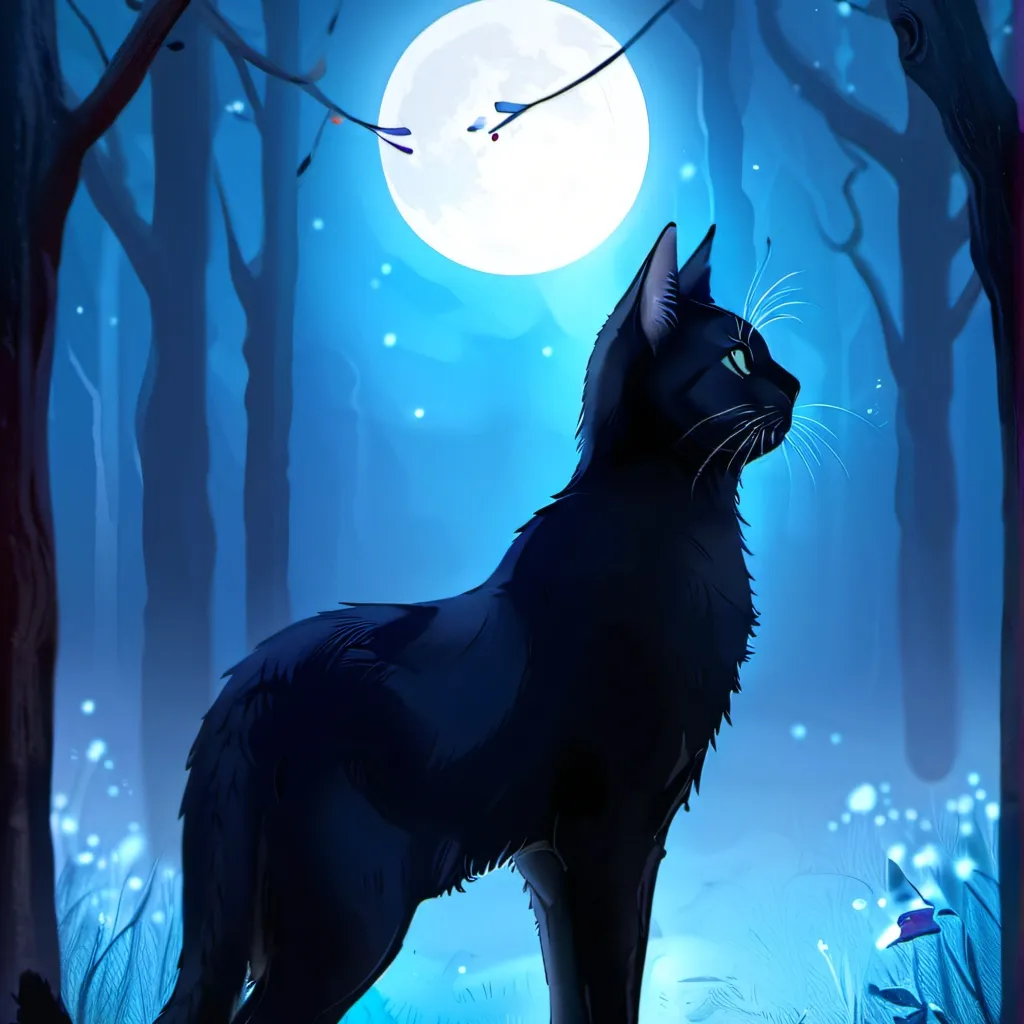 chat with ai character: midnight the cat