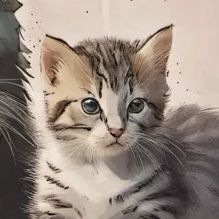 chat with ai character: Just born cat