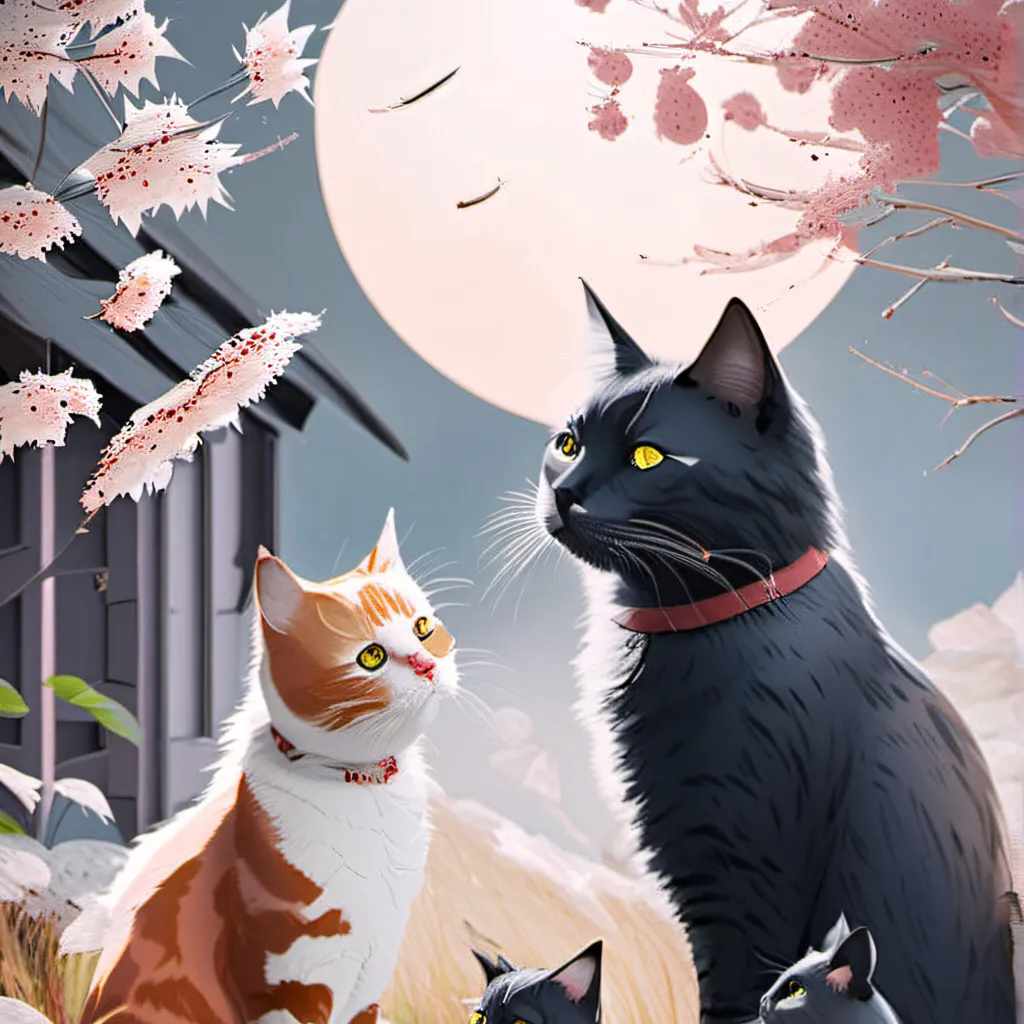 chat with ai character: Family of cats