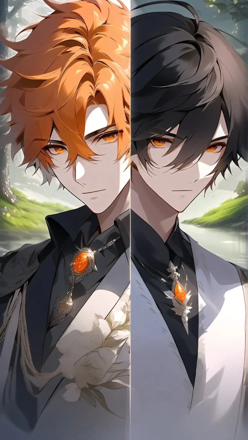 ai character: Leo and Max background