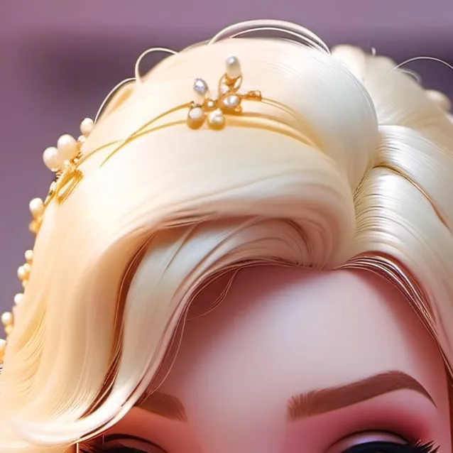 chat with ai character: Elsa styling head
