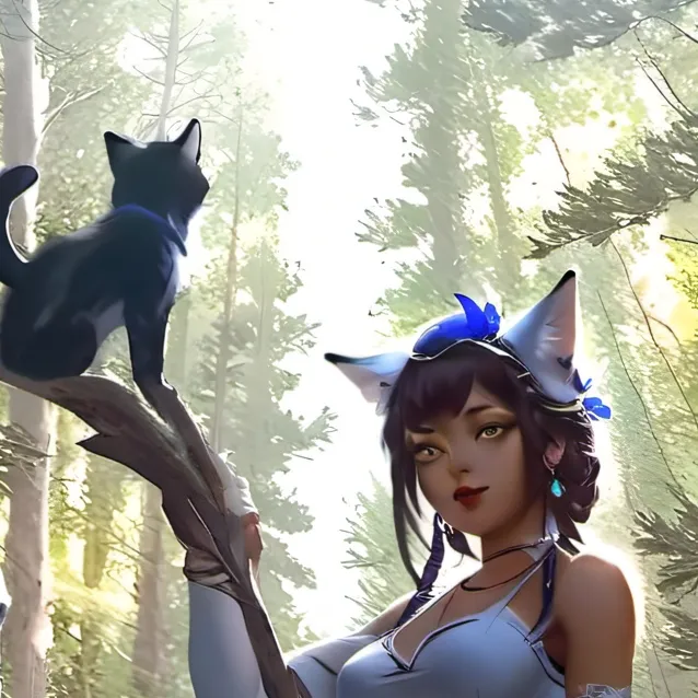 chat with ai character: cat therian