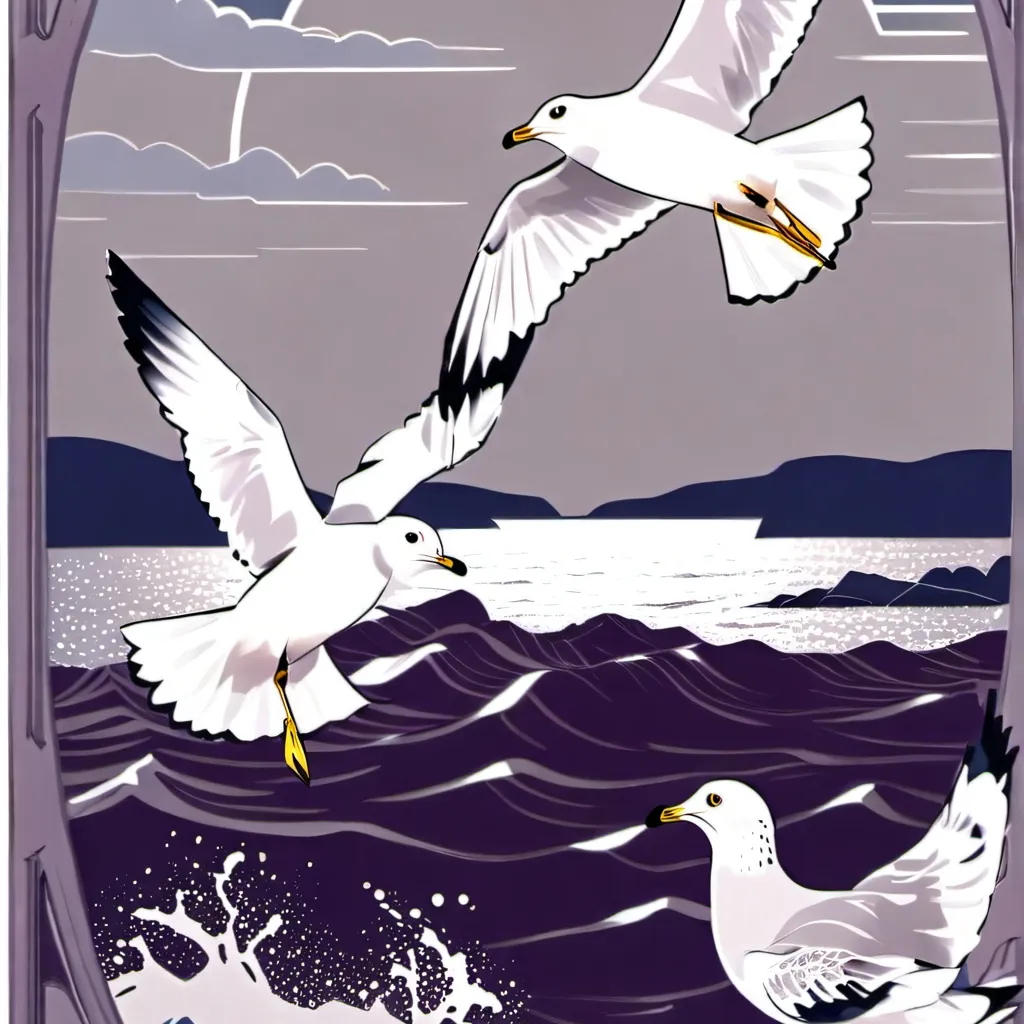 chat with ai character: Seagulls mating 