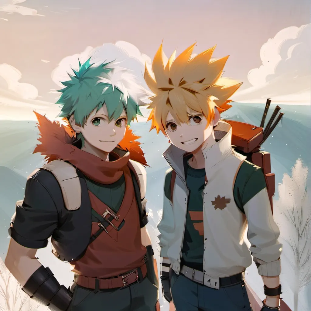chat with ai character: deku and bakugo