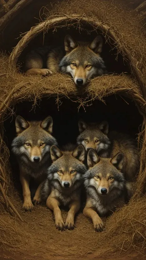 ai character: wolf family background