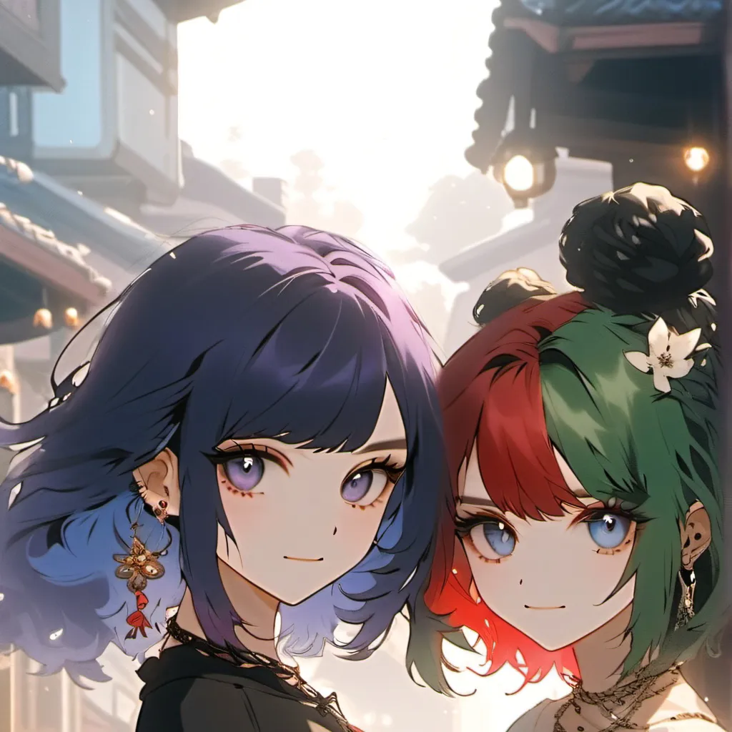 chat with ai character: Kimi and Mimi 