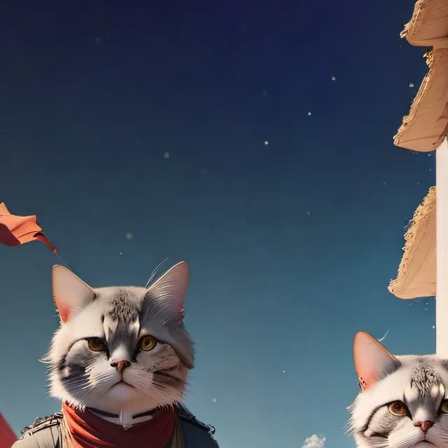 chat with ai character: military cats