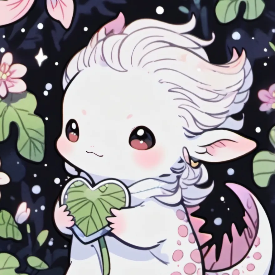 chat with ai character: axolotl family