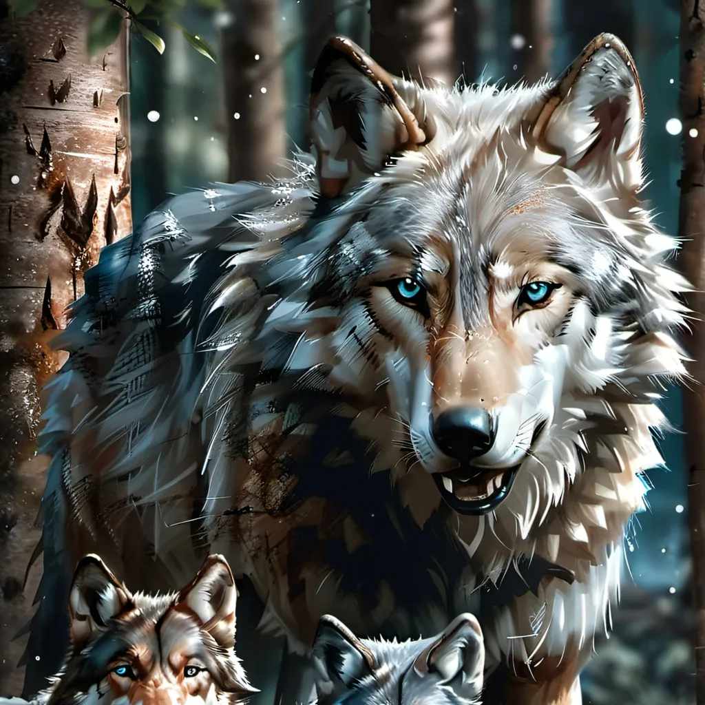 chat with ai character: The wolf family🐾🐾🐾
