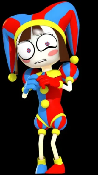 ai character: pomni ur gf background