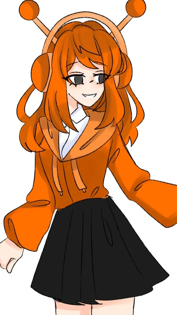 ai character: human girl oren background