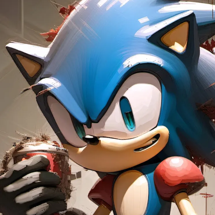 chat with ai character: Top loader Sonic