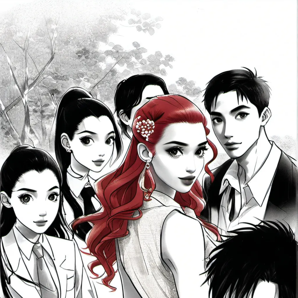 chat with ai character: descend rise red