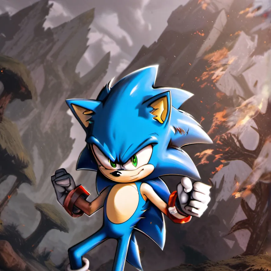 chat with ai character: Fire.exe / sonic