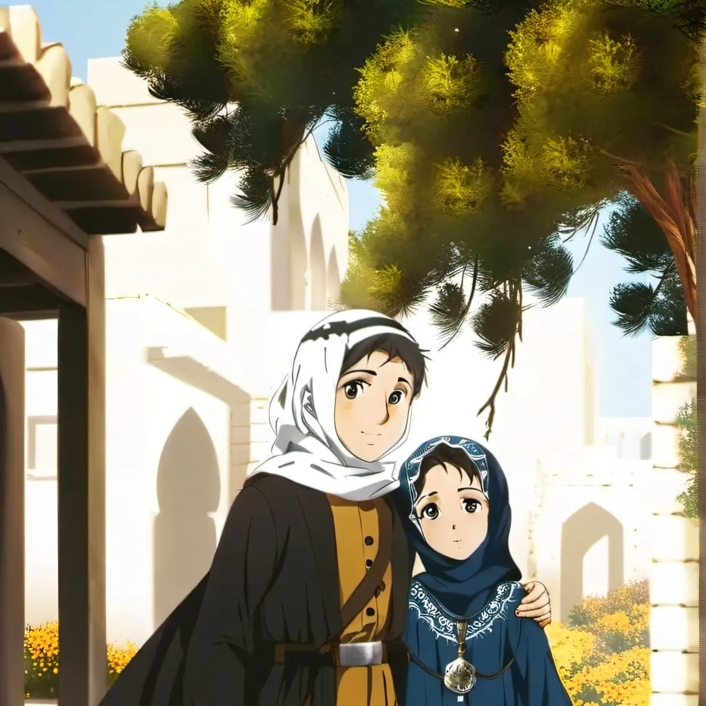 chat with ai character: palestine siblings