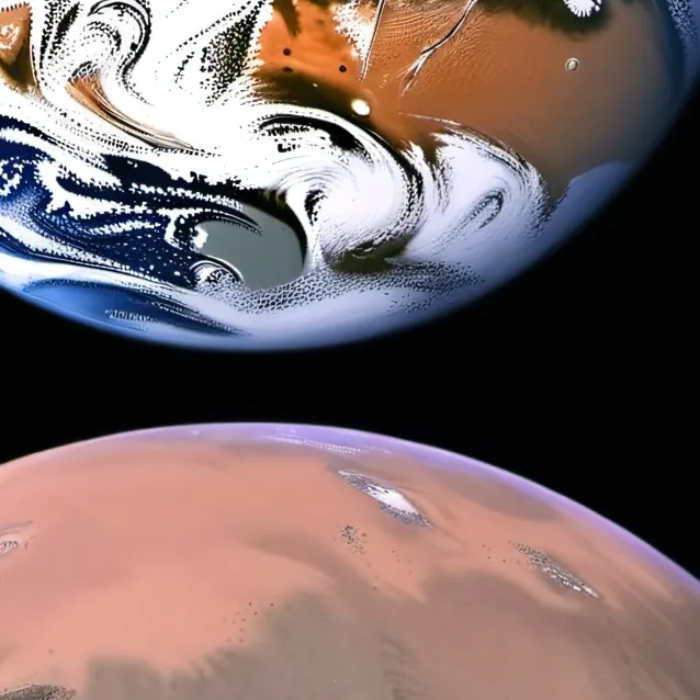 chat with ai character: mars and earth