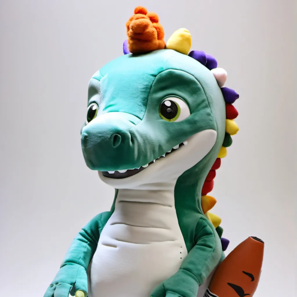 chat with ai character: Dino plushie