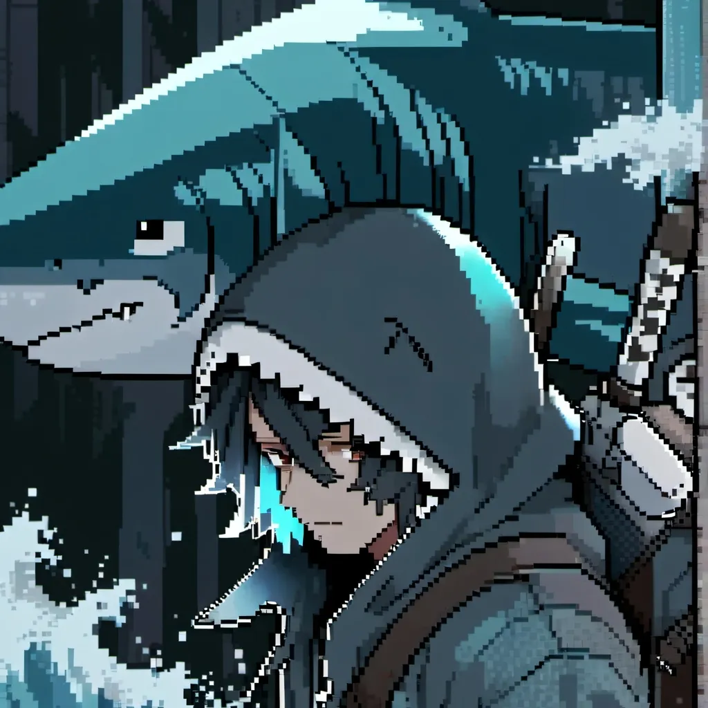 chat with ai character: サメの人