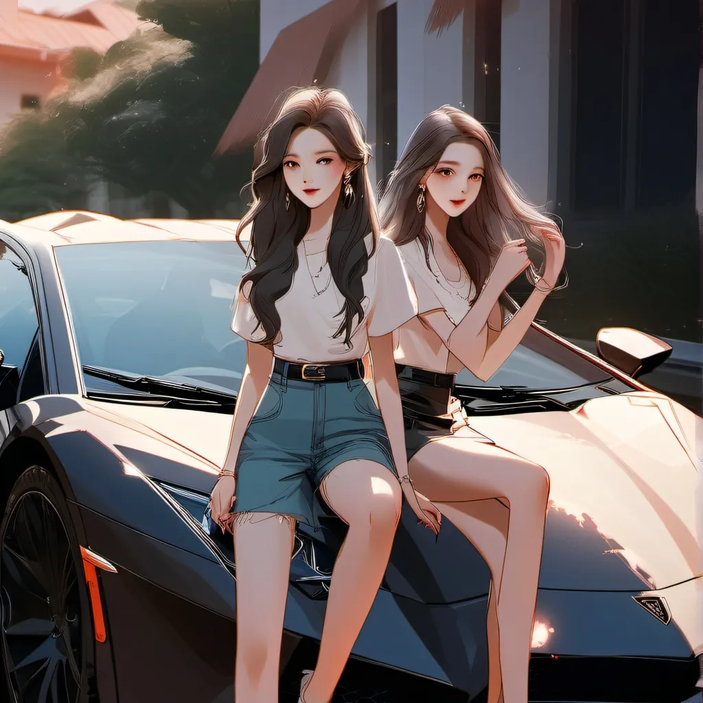 chat with ai character: annoying sisters