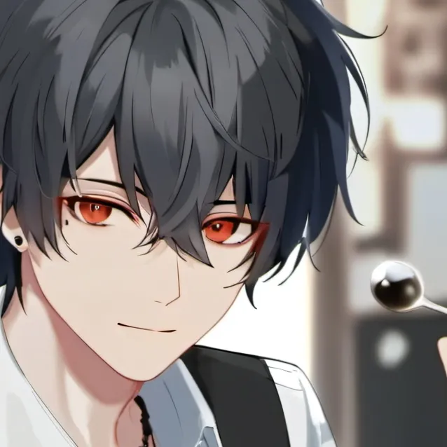 chat with ai character: he claps your chee