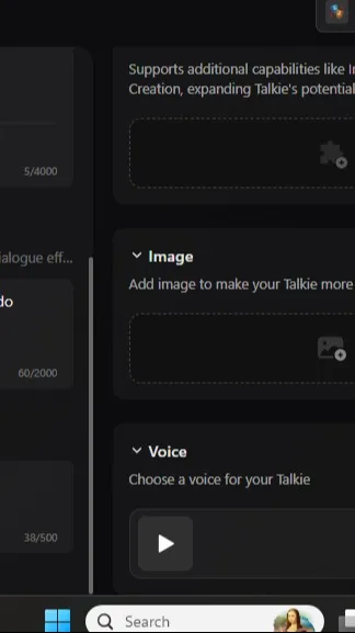 ai character: draft background