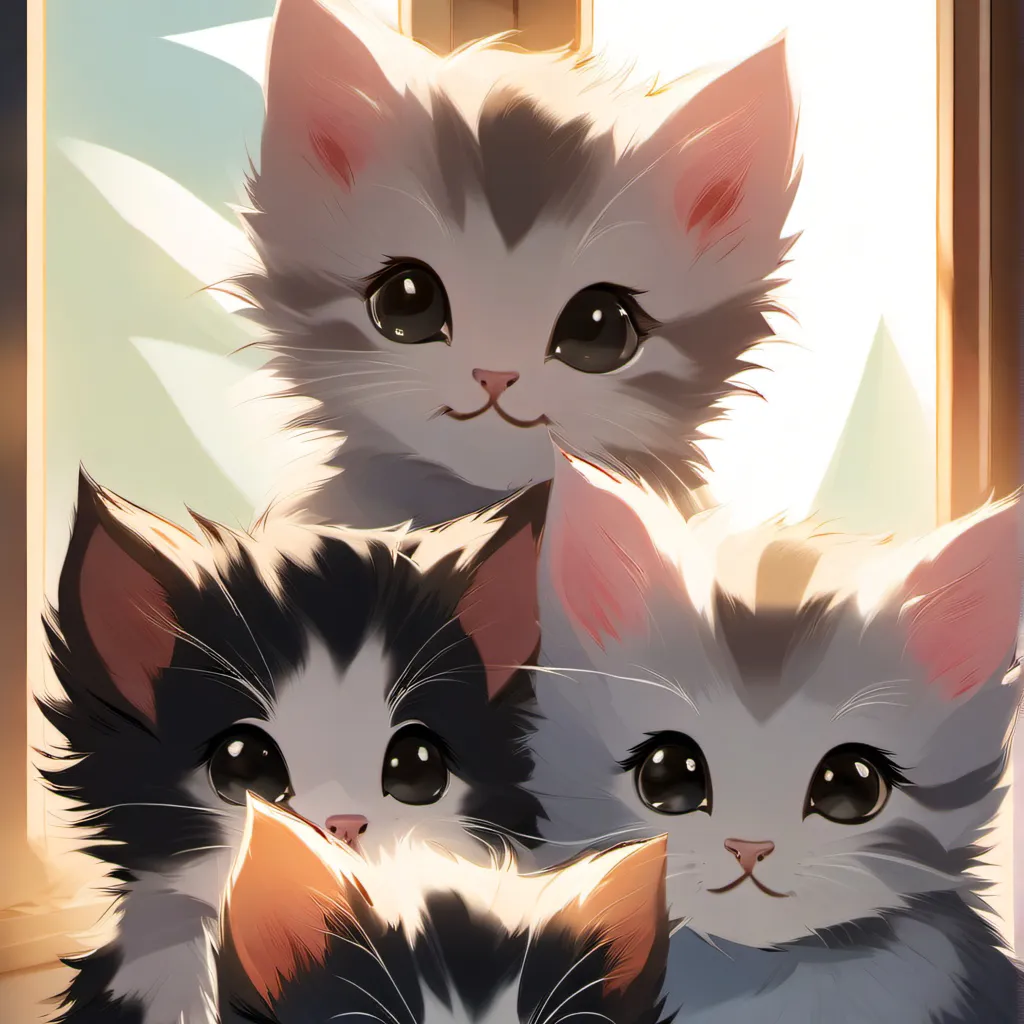 chat with ai character: Four kittens🥰