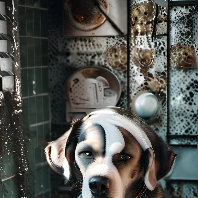 chat with ai character: Dog  Clean toilet