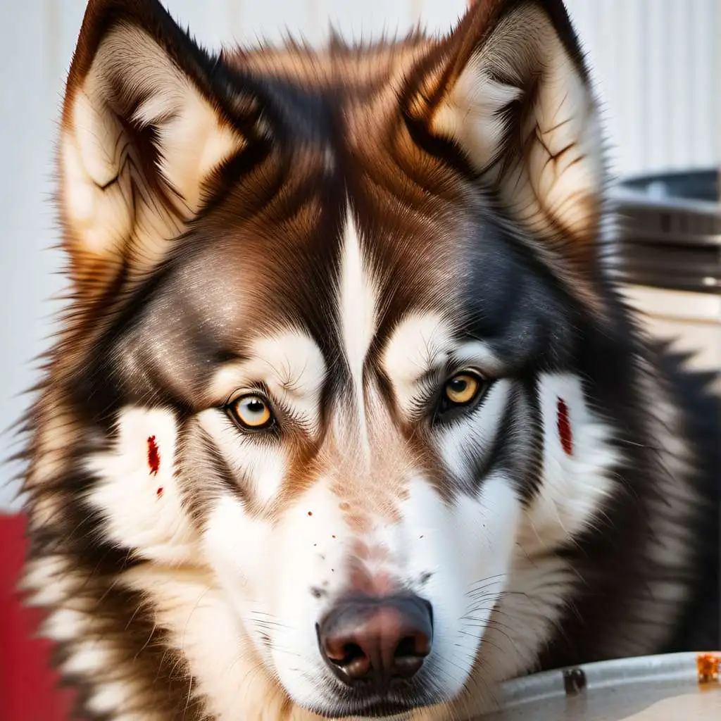 chat with ai character: An abandoned Husky