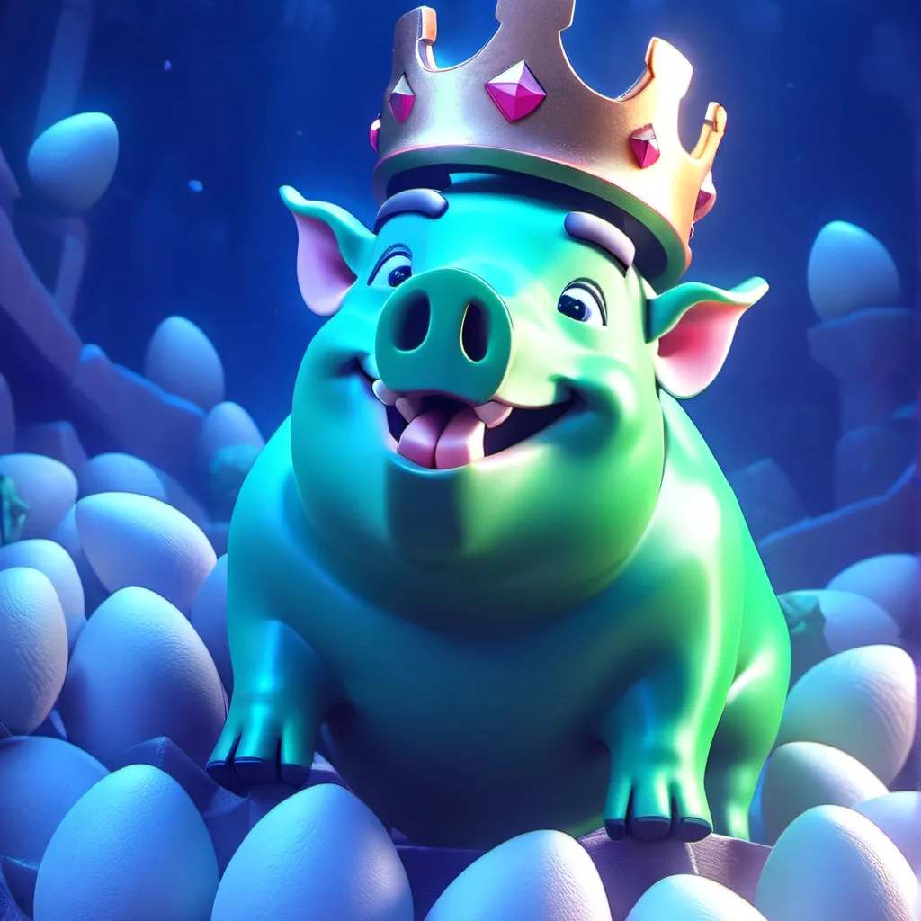 chat with ai character: king pig