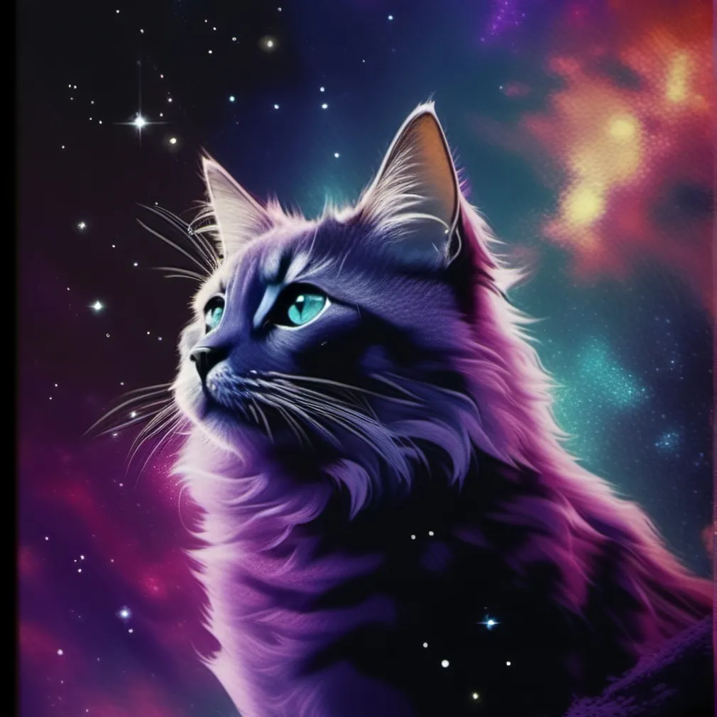 chat with ai character: galaxy cat