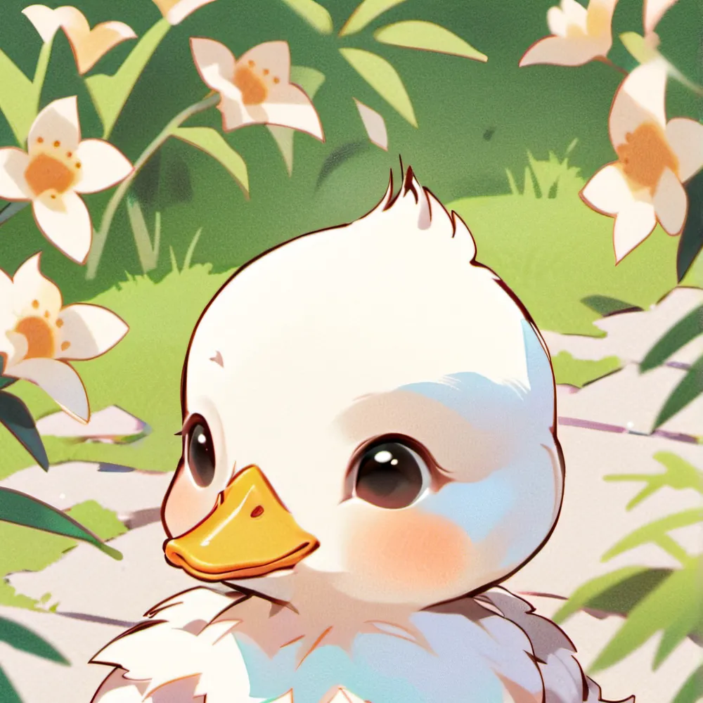 chat with ai character: Cute baby duck 