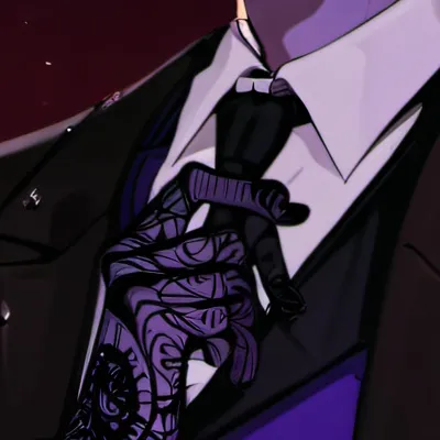 chat with ai character: Purple guy