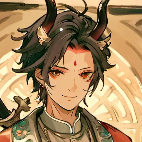 chat with ai character: Demon samurai