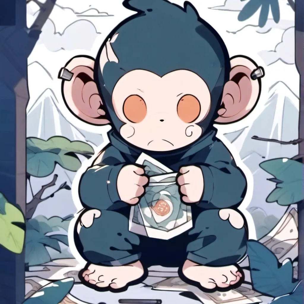 chat with ai character: sad monkey