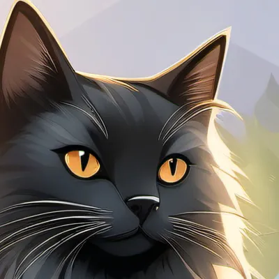 chat with ai character: Cat listening 