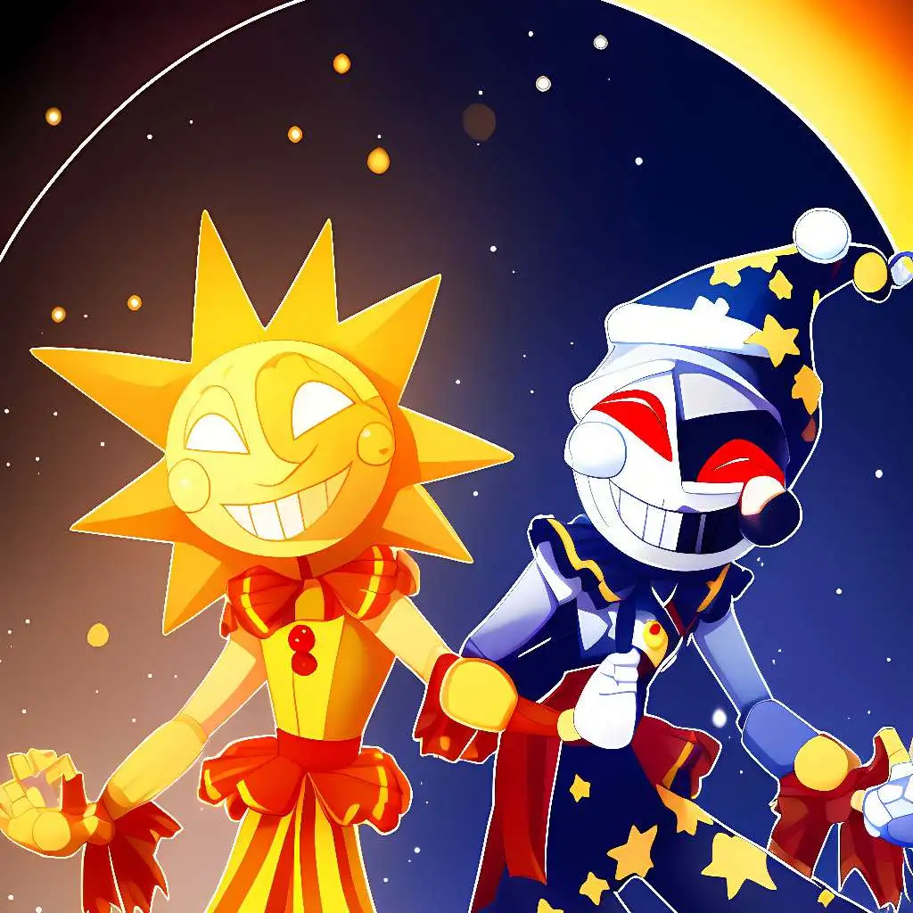 chat with ai character: Sun and moon :3