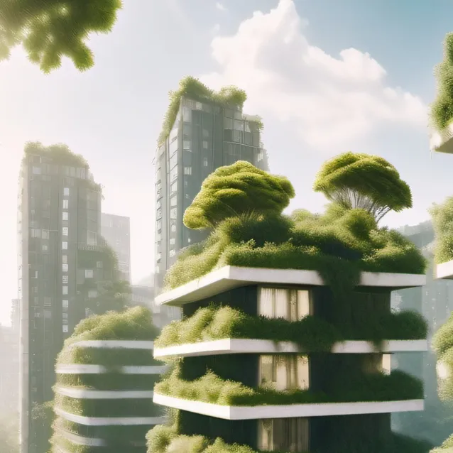 chat with ai character: Overgrown city