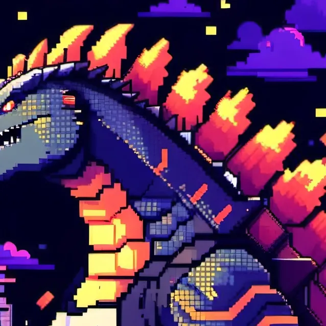 chat with ai character: Burning Godzilla 