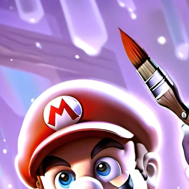 chat with ai character: painter Mario