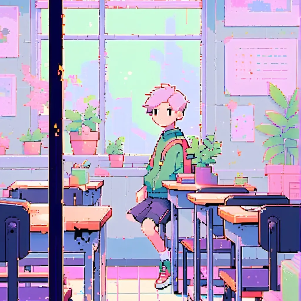 chat with ai character: classroom