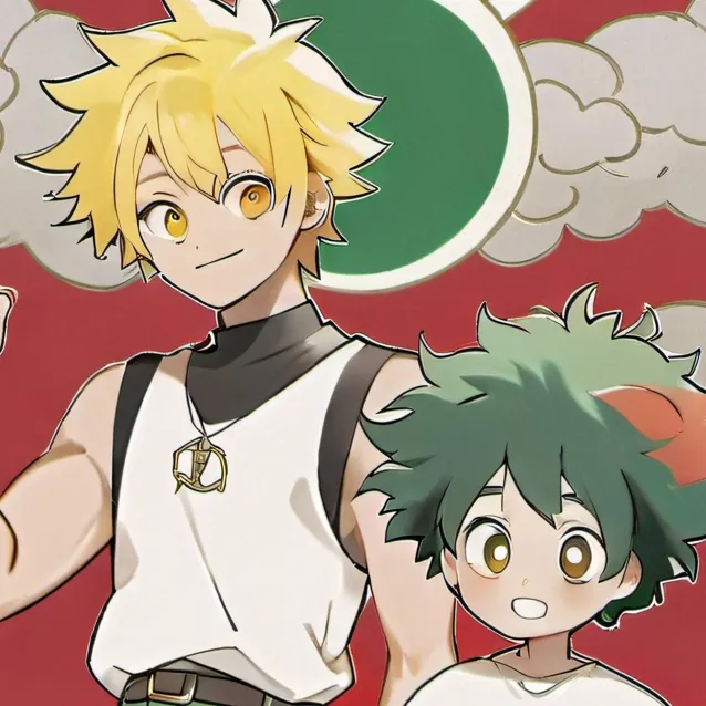 chat with ai character: bakugo and deku